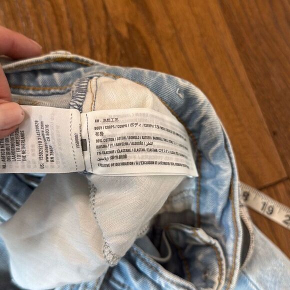 Abercrombie & Fitch the skinny high rise distressed knee jeans 27/4 short - Picture 9 of 12